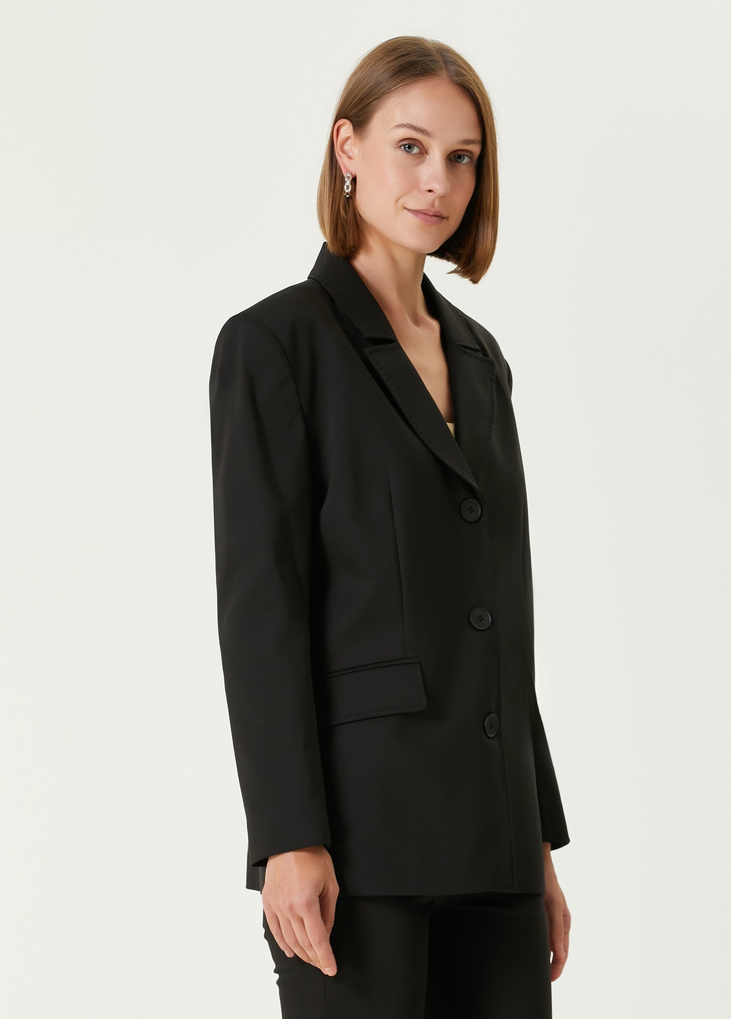 Cotton Classic Blazer - Black